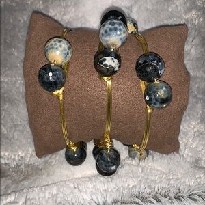 Bourbon and bowties style bangles